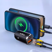 Fast Car Charger for BYD Hidden USB C PD Adapter 120W