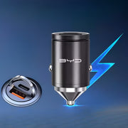 Mini Dual USB Car Charger for BYD Hidden Adapter PD 30W