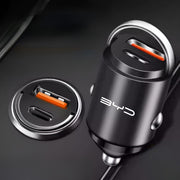 Mini Dual USB Car Charger for BYD Hidden Adapter PD 30W