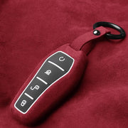 Alcantara Key Fob Cover for BYD Seal Atto 3 Dolphin | Suede Protector