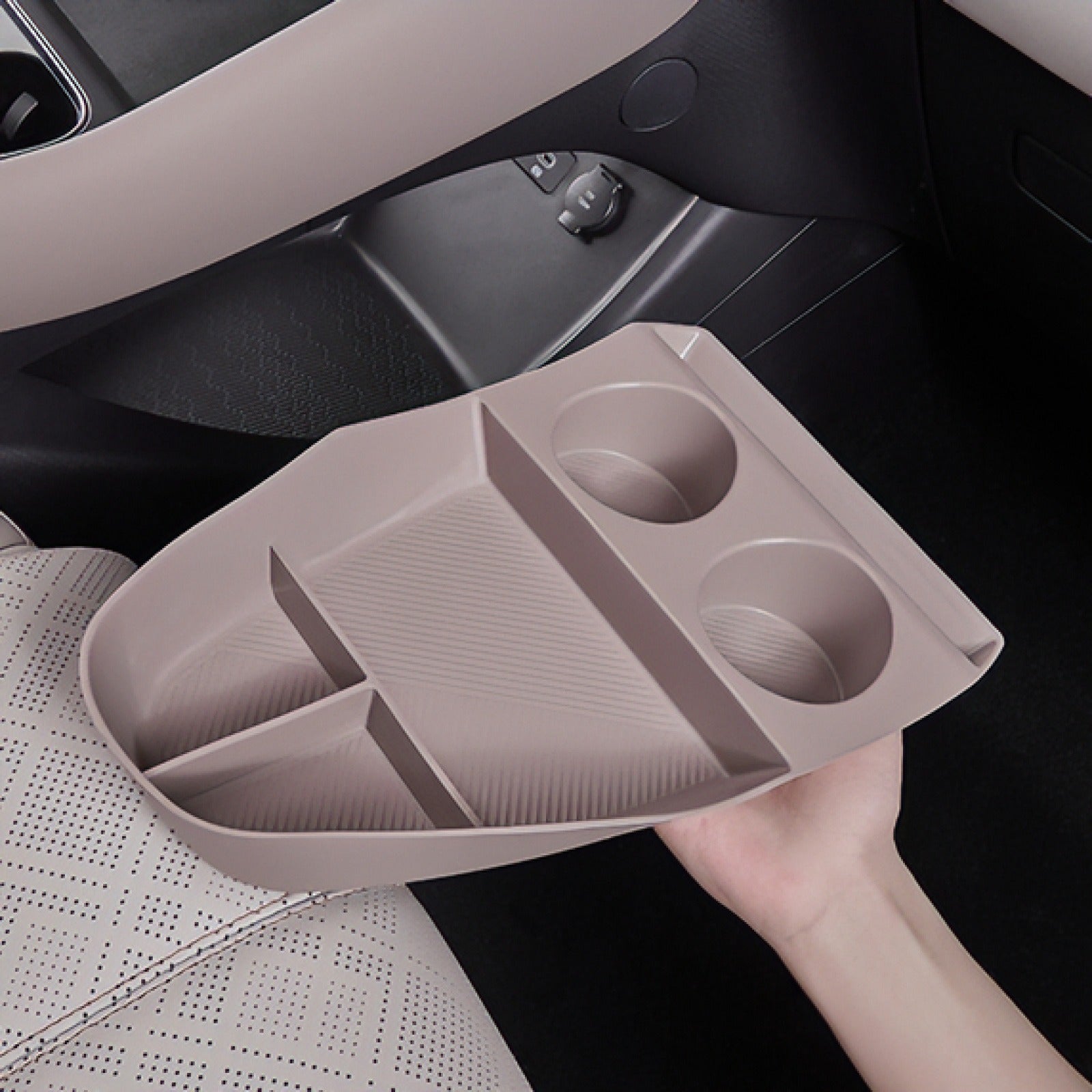 Silicone Center Console Lower Storage Box for BYD ATTO 3, Easy Install AUTOEVEX