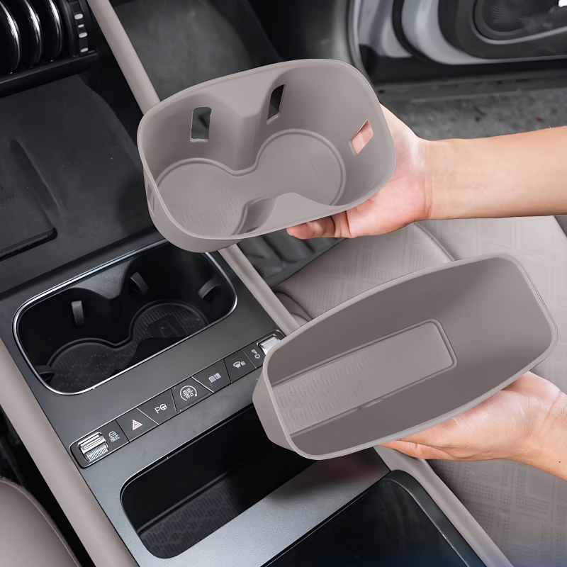 Center Console Organizer & Cup Holder for Atto 3 | Silicone Non-Slip