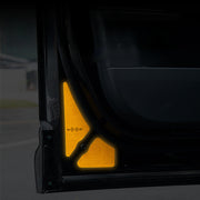 Precise Placement of Denza B5 Door Opening Warning Decal on Interior Panel