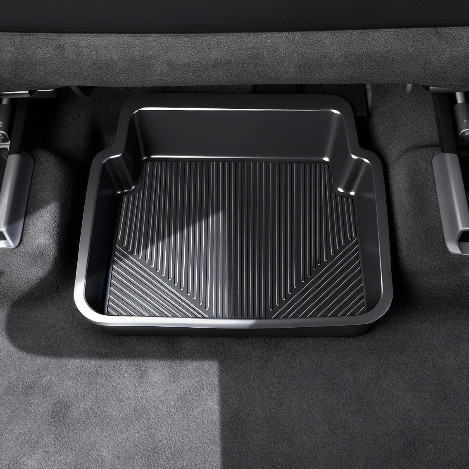 Under Seat Storage Box for BYD ATTO 3  - Silicone, No-Drill Install AUTOEVEX