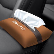 Car Sun Visor Tissue Holder for BYD Leather Napkin Case