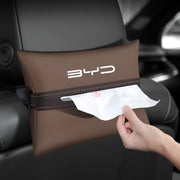 Car Sun Visor Tissue Holder for BYD Leather Napkin Case