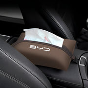 Car Sun Visor Tissue Holder for BYD Leather Napkin Case