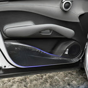 Carbon fiber textured door kick guard for BYD ATTO 3