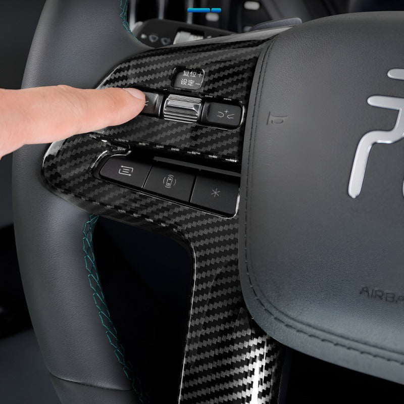 Steering Wheel Cover, Carbon Fiber Anti-Slip Grip for 2026 BYD Atto 3