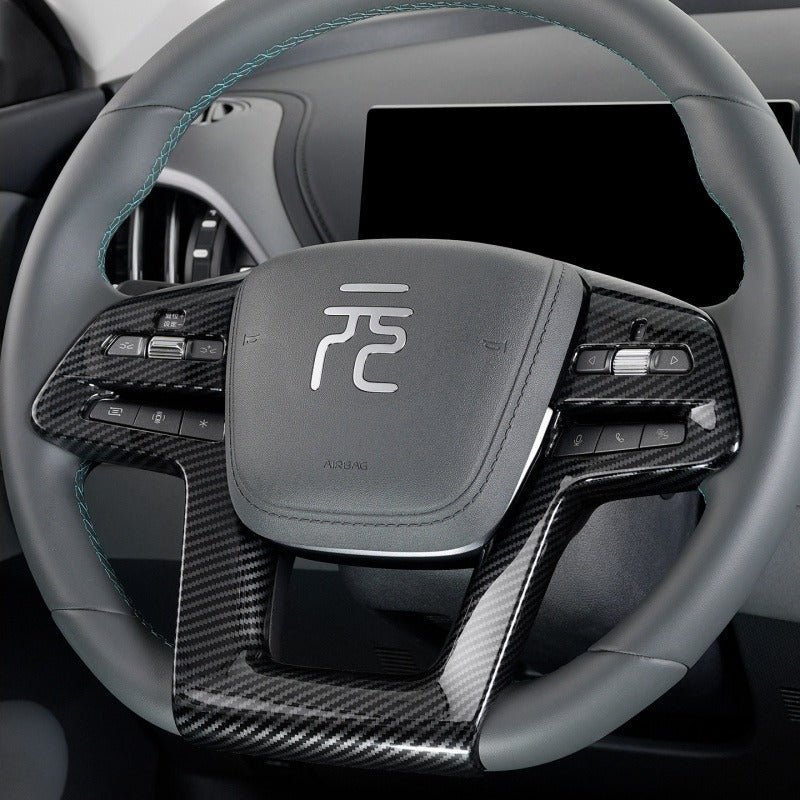 Steering Wheel Cover, Carbon Fiber Anti-Slip Grip for 2026 BYD Atto 3